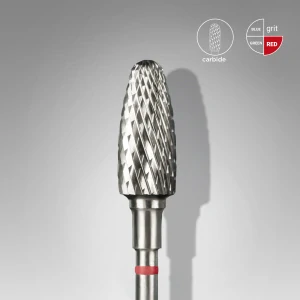 STALEKS KARBIDOVÁ FRÉZA - "CORN" RED 6MM/14MM 