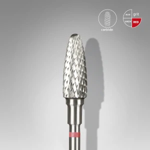 STALEKS KARBIDOVÁ FRÉZA - "CORN" RED 5MM/13MM