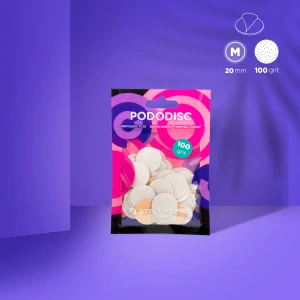 STALEKS PRO BRUSNÉ PAPÍRY PODODISC WHITE - M /100