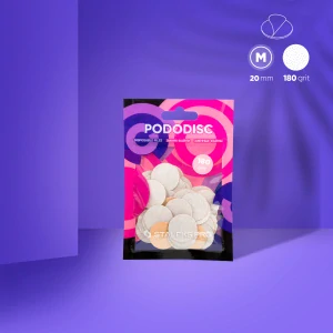 STALEKS PRO BRUSNÉ PAPÍRY PODODISC WHITE - M /180