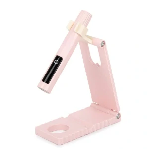 UV/LED MINI BATERKA 1,6W DOBÍJECÍ  SE STOJÁNKEM PINK