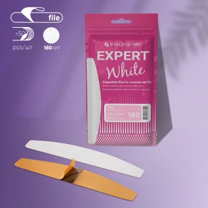 STALEKS EXPERT JEDNORÁZOVÉ PILNÍKY THIN HR. 180/50KS BÍLÉ