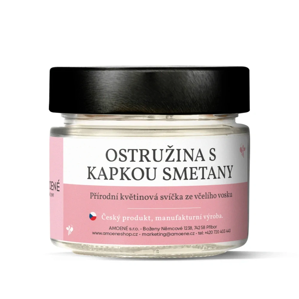 AMOENÉ SVÍČKA OSTRUŽINA S KAPKOU SMETANY