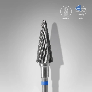 STALEKS KARBIDOVÁ FRÉZA - "CONE" BLUE 6MM/14MM